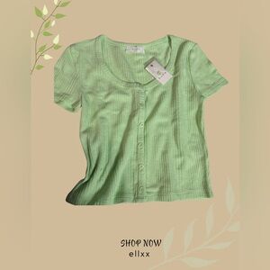 Elodie Mint Green Textured Cardigan